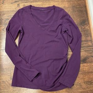 Athleta purple long sleeve top shirt